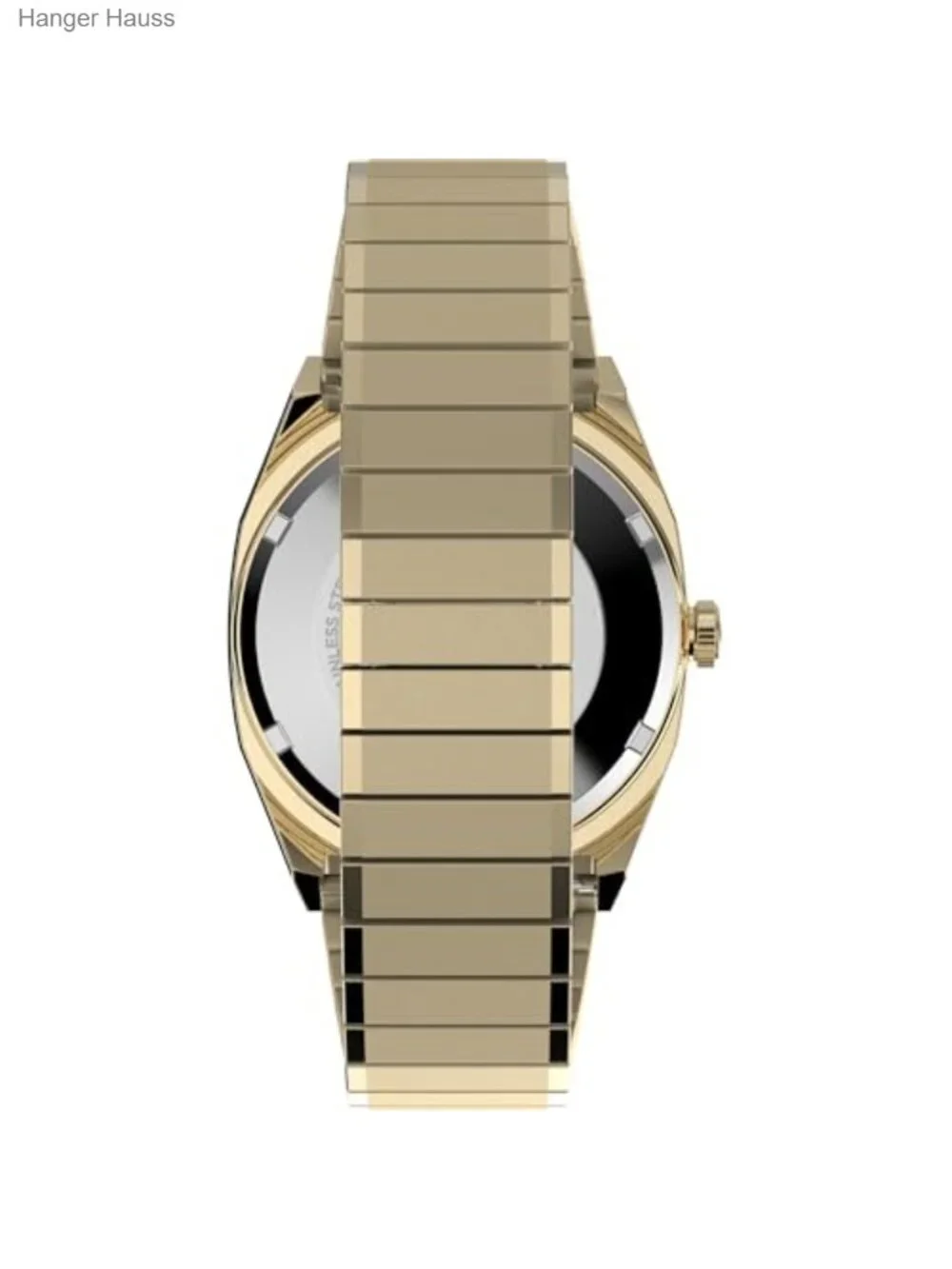 Men's Gold Tone 34mm Watch Stainless Steel Band